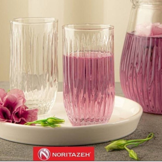 پارچ و لیوان سولو نوری تازه (1عدد پارچ ;6عدد لیوان) ; طراحی هماهنگ پارچ ولیوان ها , جلوه ای منظم و چشم نواز به میز پذیرایی شما می بخشد