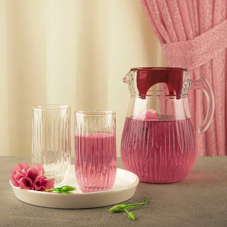 پارچ و لیوان سولو نوری تازه (1عدد پارچ ;6عدد لیوان) ; سرو نوشیدنی را زیباتر ومیز پذیرایی خود را کامل تر کنید