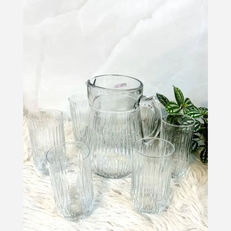 پارچ و لیوان سولو نوری تازه (1عدد پارچ ;6عدد لیوان) ; یک ست کاربردی وخوش طرح برای کسانی که به زیبایی وهماهنگی ظروف پذیرایی اهمیت می دهند